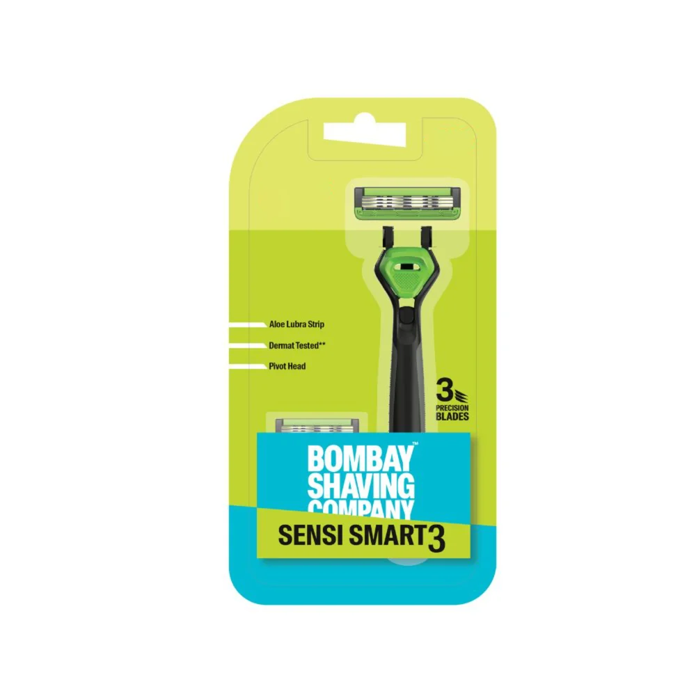 Bombay Shaving Company Sensi Smart 1 Handle+ 3 Cartridge : 1 Unit