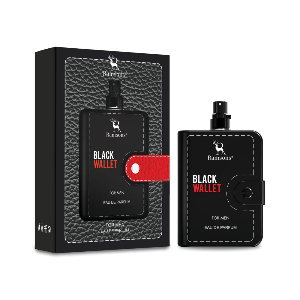 Ramsons Black Wallet For Men Eau De Parfum : 100 ml