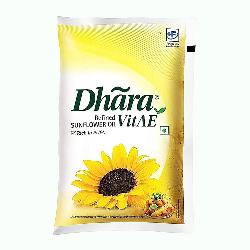 Dhara Refined Sunflower Oil : 840 g
