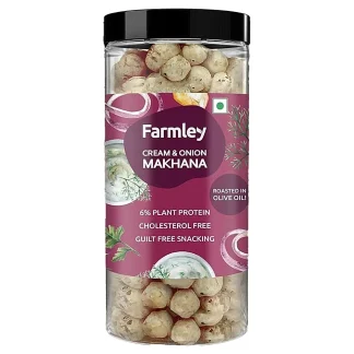 Farmley Cream & Onion Makhana Jar : 83 g