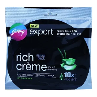 Godrej Expert Rich Creme Natural Black 1 Hair Colour : 20 g