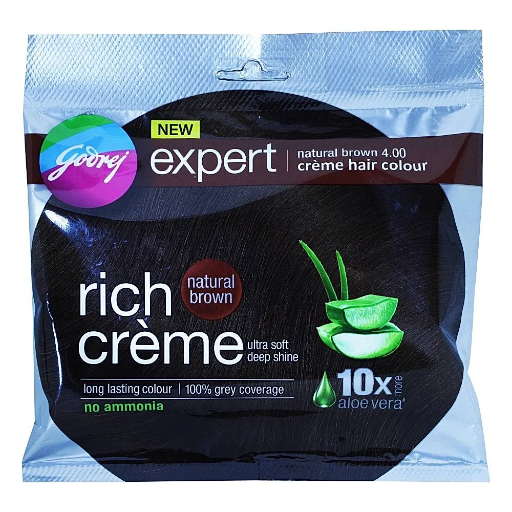 Godrej Expert Rich Creme Natural Brown 4 Hair Colour : 20 g