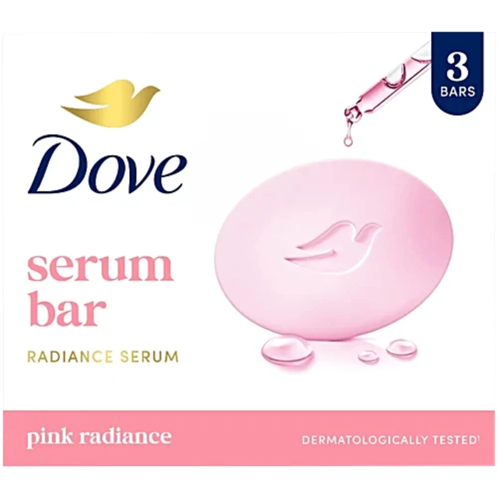Dove Pink Radiance Bathing Bar : 3x125 g