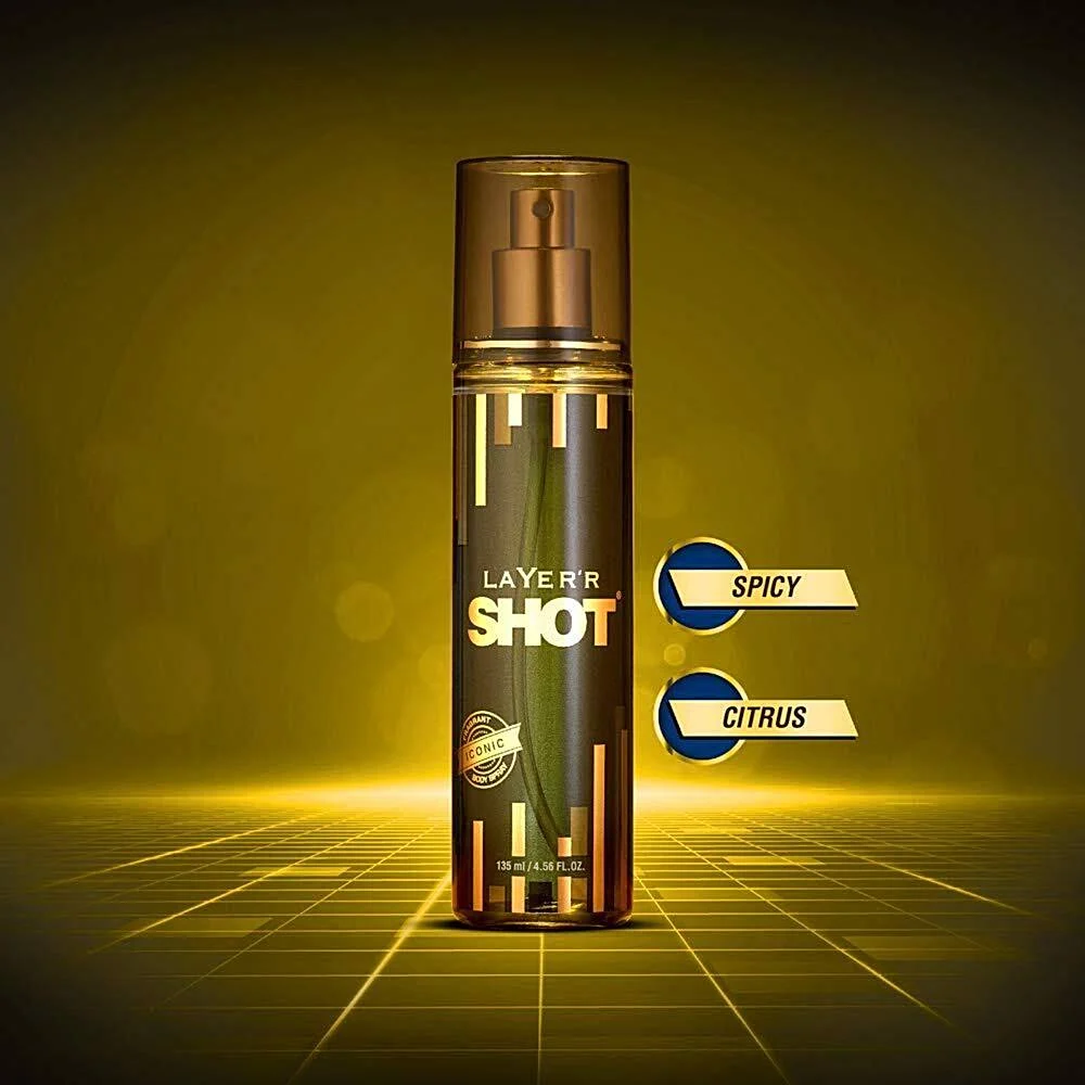 Layer'r Shot Iconic Body Spray : 135 ml
