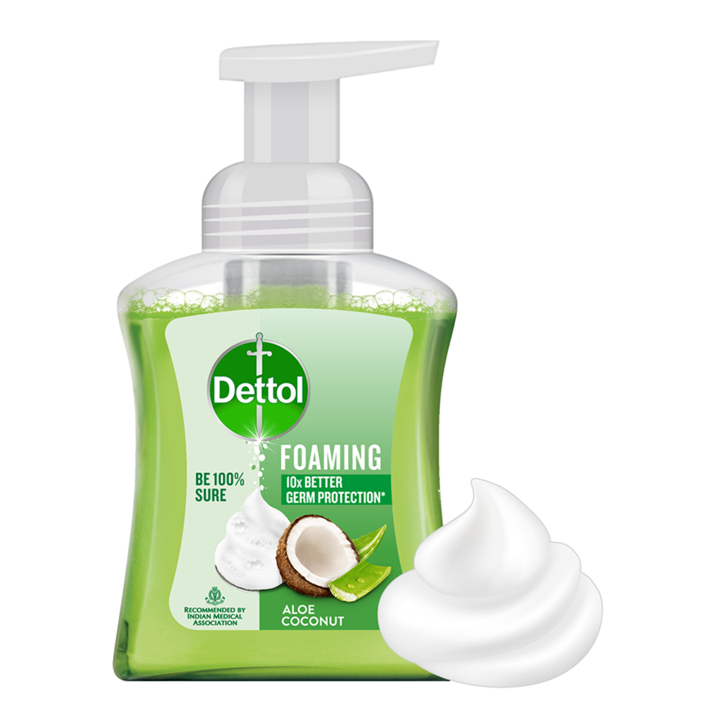 Dettol Foaming Aloe Coconut Handwash : 250 ml