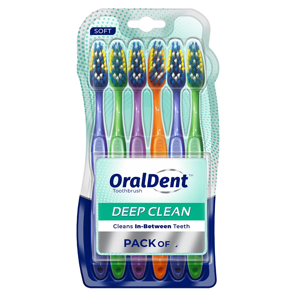 Oraldent Deep Clean Toothbrush : 6 Unit
