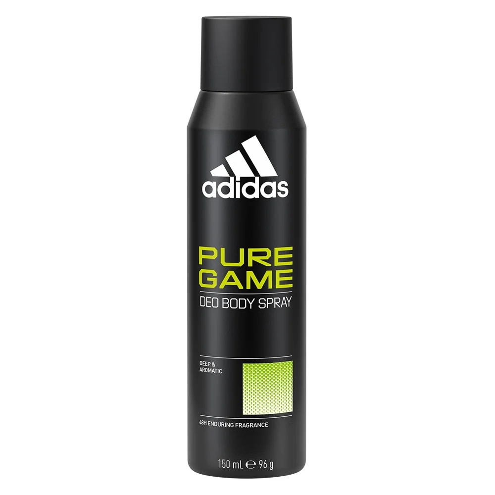 Adidas Pure Game Deo Body Spray Deep & Aromatic : 150 ml