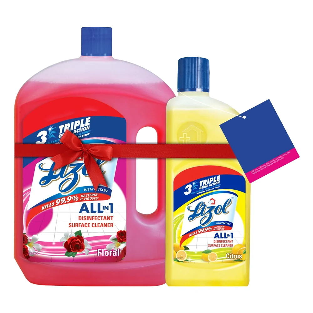 Lizol Disinfectant Surface Cleaner - Floral : 2 L