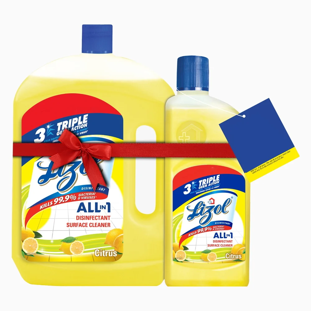 Lizol Disinfectant Surface Cleaner - Citrus: 2 L