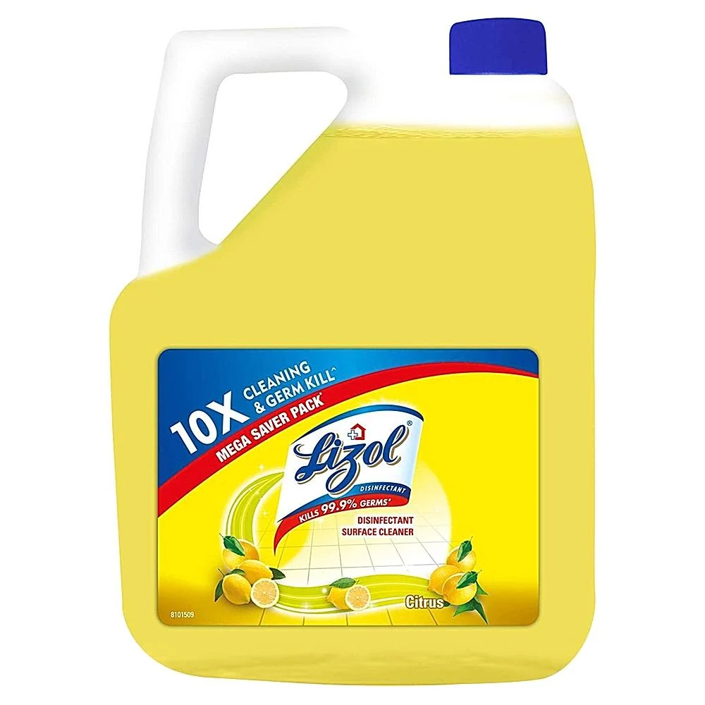 Lizol Disinfectant Surface Cleaner - Citrus : 5 L