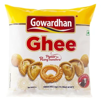 Gowardhan Ghee Pouch (500 ml) : 452.5 g