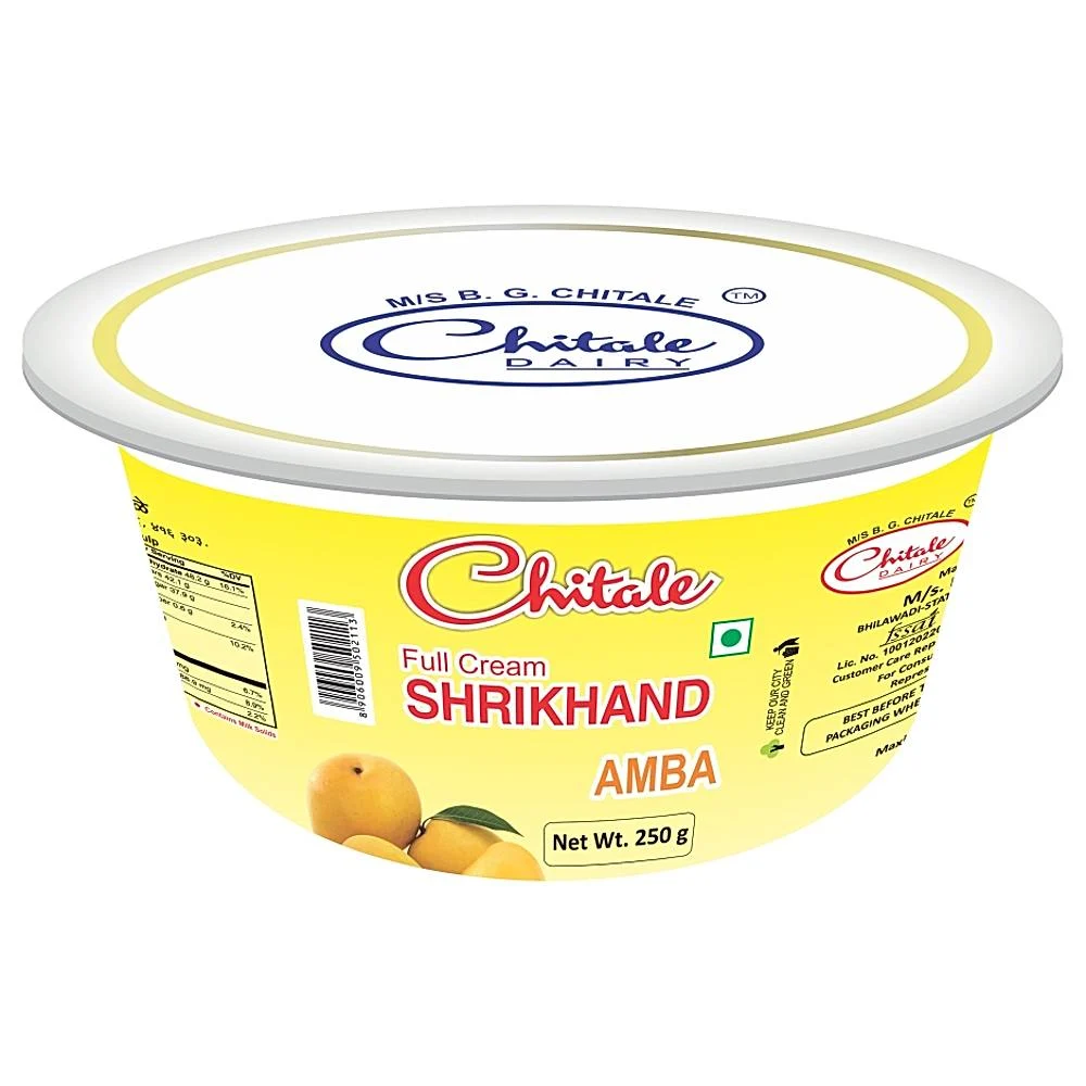 Chitale Full Cream Amba Shrikhand: 250 g