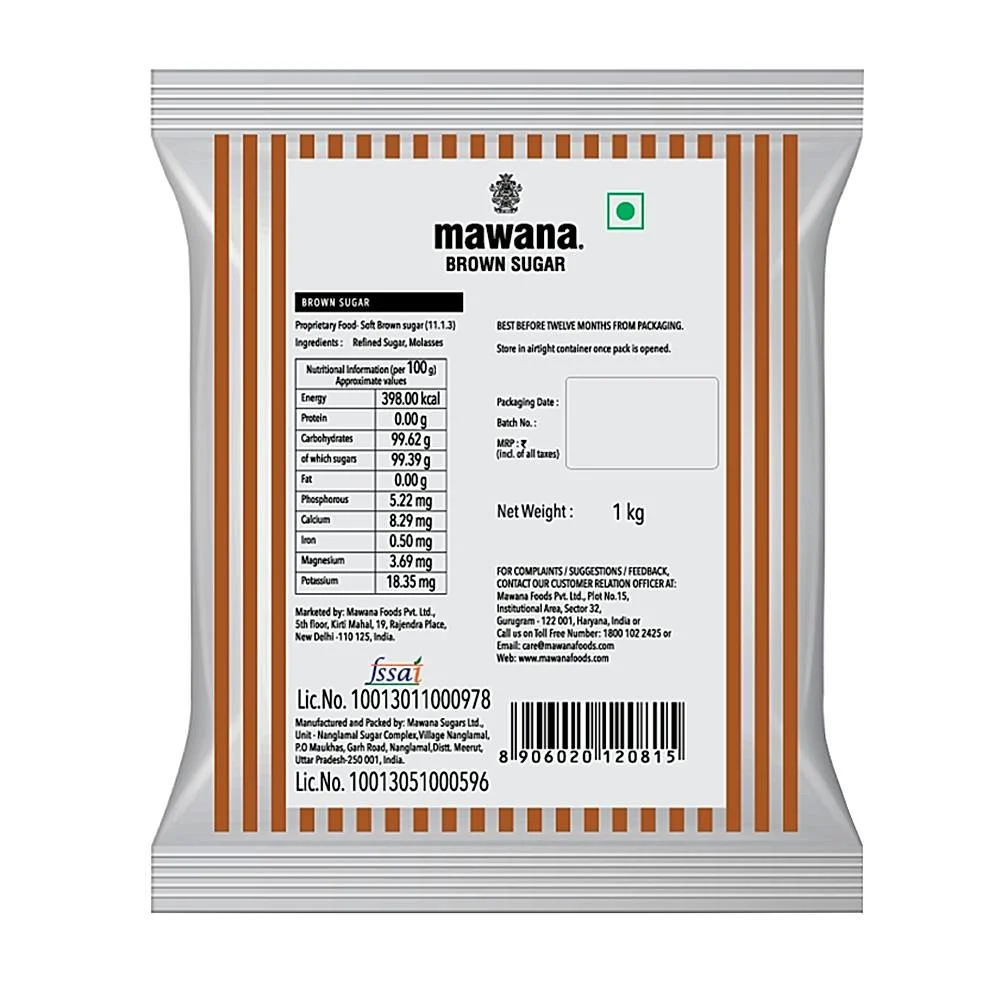 Mawana Brown Sugar : 1 kg