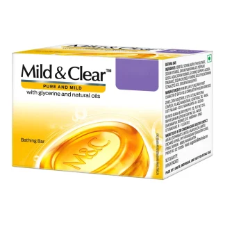 Mild & Clear Soap With Glycerine & Natural Oils : 3×125 g