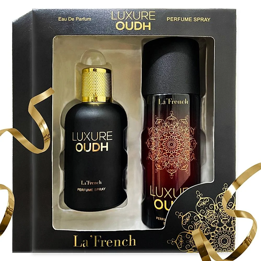 La French Luxure Oudh Perfume & Deodorant Gift Set : 1 Unit