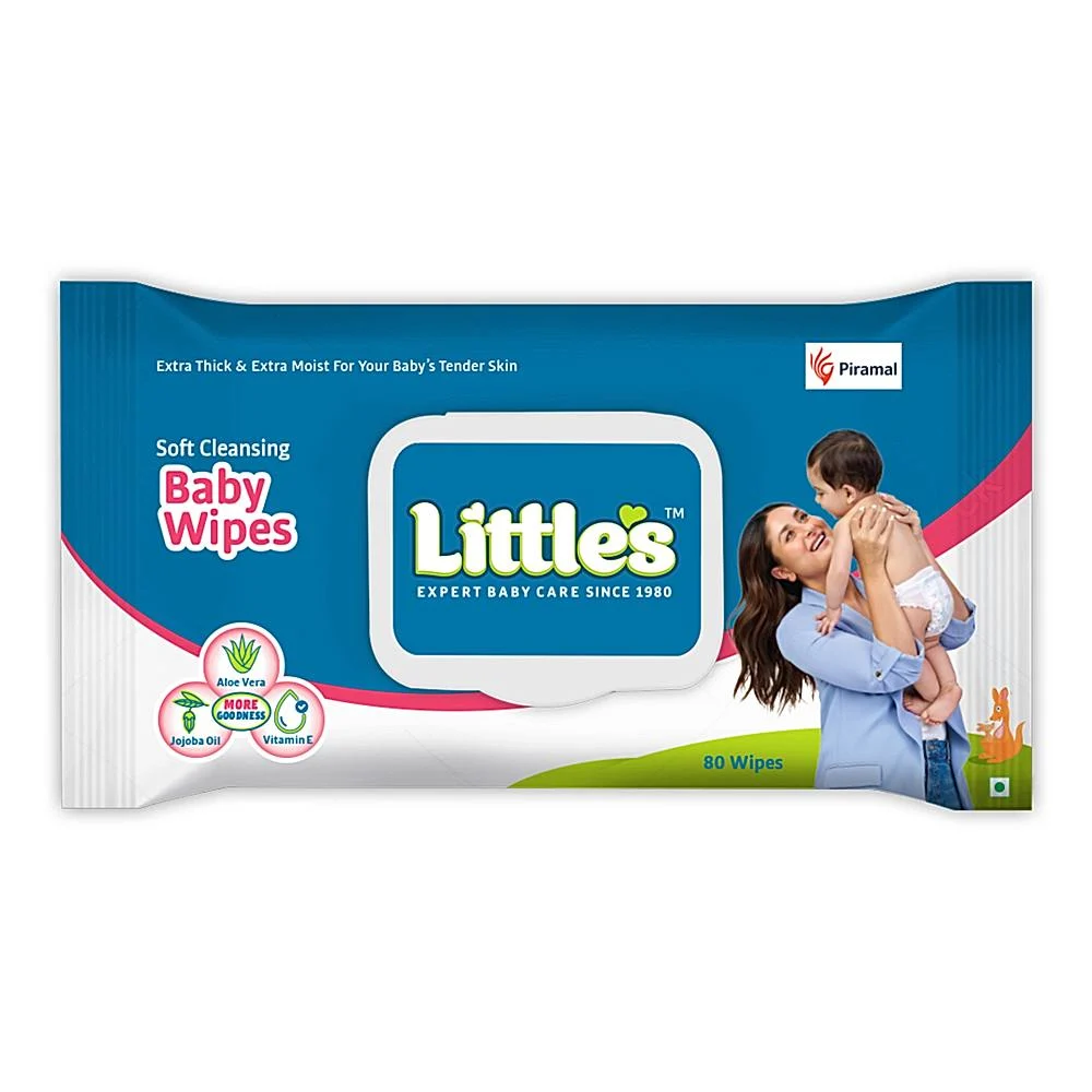 Little's Soft Cleansing Baby Wipe : 80 Wipes