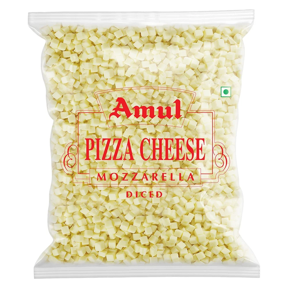 Amul Mozzarella Diced Pizza Cheese (Frozen) : 1 kg
