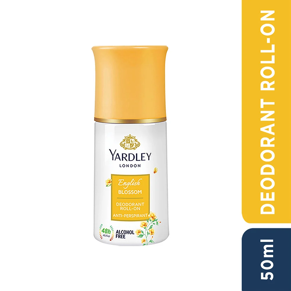Yardley English Blossom Deodorant Roll-On for Women: 50 ml