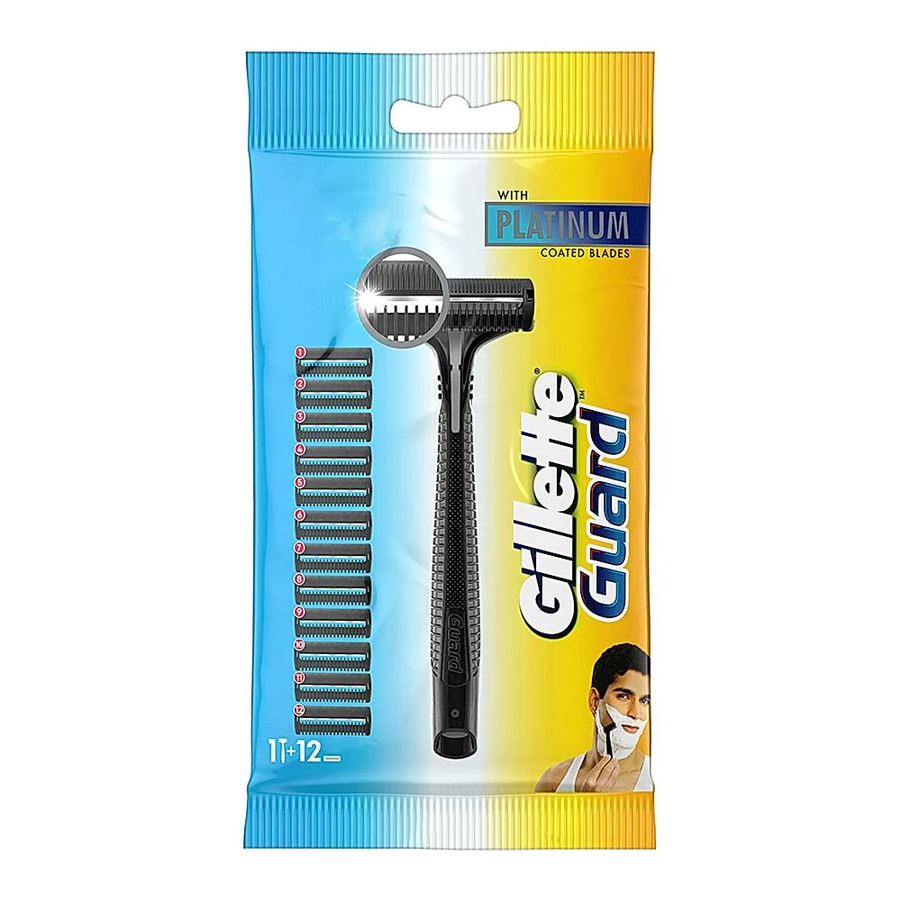 Men’s shaving razors with ergonomic handles and blades on a bathroom counter