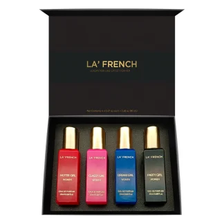 La’ French Luxury Perfume Gift Set For Her : 4 x 20 ml