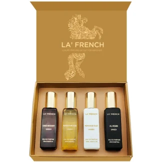 La’ French Luxury Perfume Gift Set For Him & Her : 4 x 20 ml