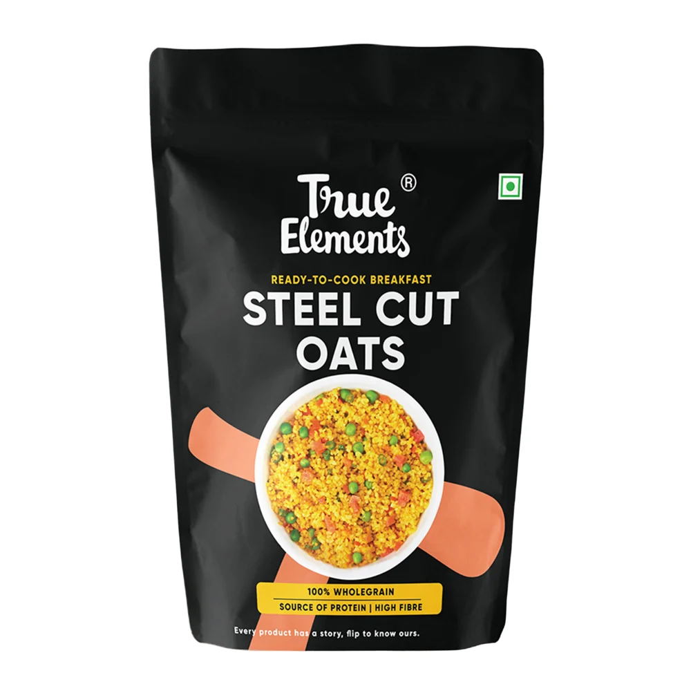 True Elements Steel Cut Oats : 500 g