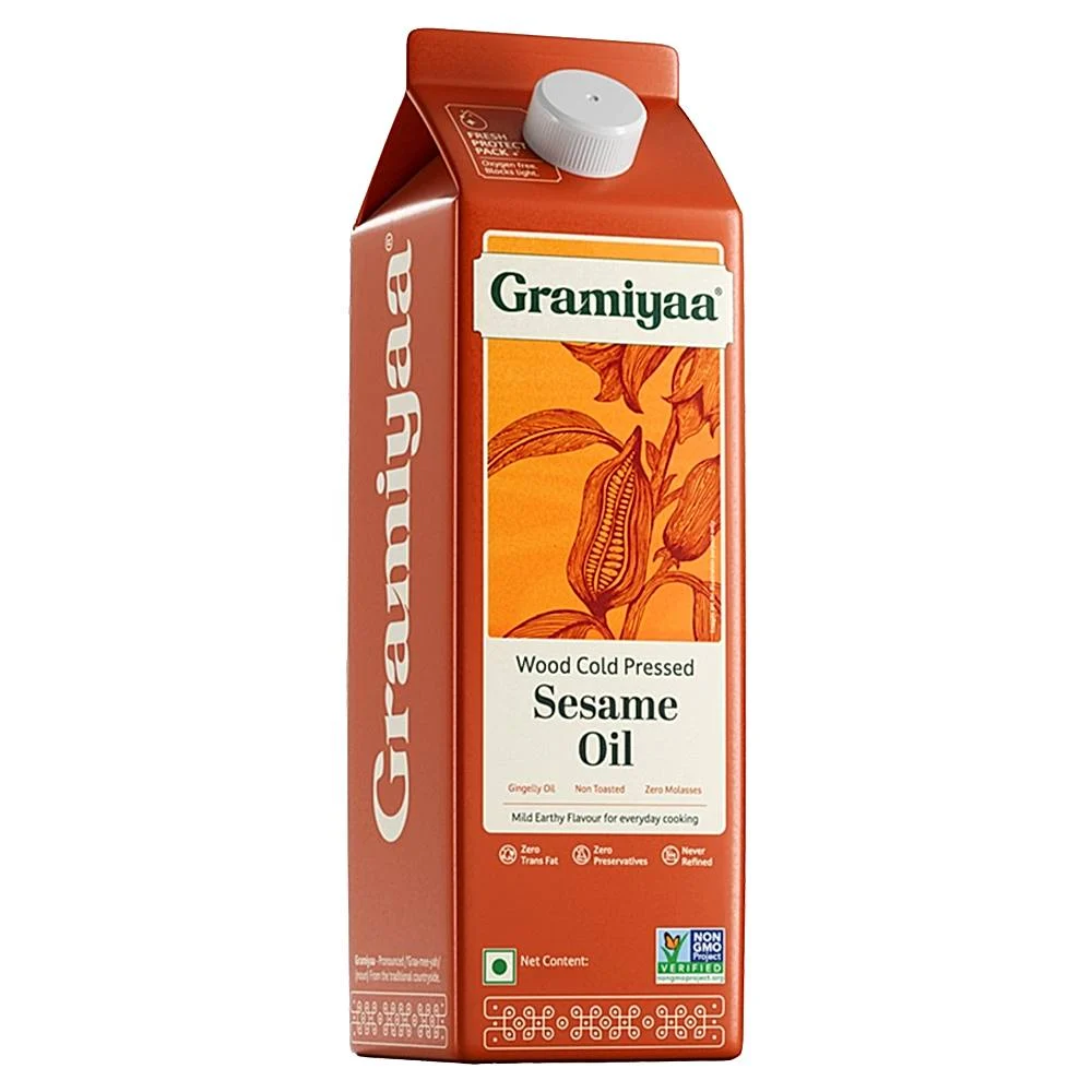 Gramiyaa Wood Cold Pressed Sesame Oil : 910 g