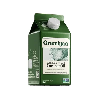 Gramiyaa Wood Cold Pressed Coconut Oil : 453 g