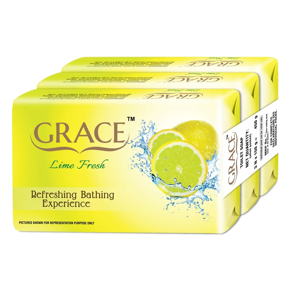 Grace Lime Fresh Beauty Soap : 3x150 g