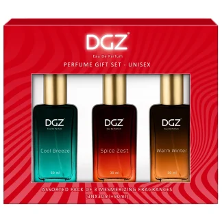 DGZ Unisex Perfume Gift Set : 3×30 ml