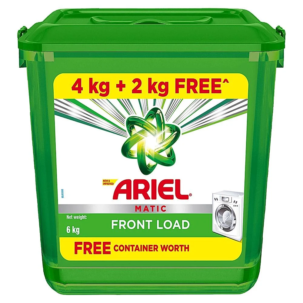 Ariel Matic Front Load Detergent Washing Powder With Container : 4 kgs
