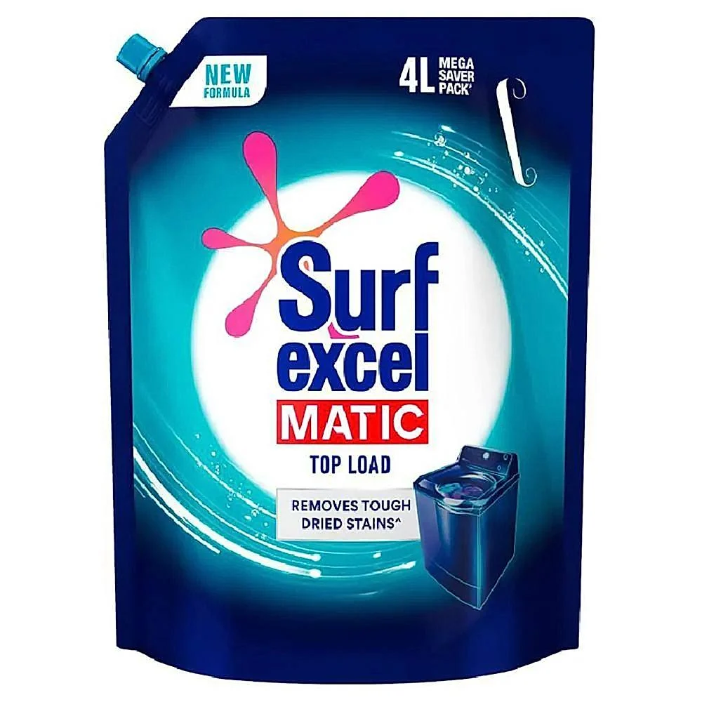 Surf Excel Matic Liquid Detergent Top Load Pouch : 4 L