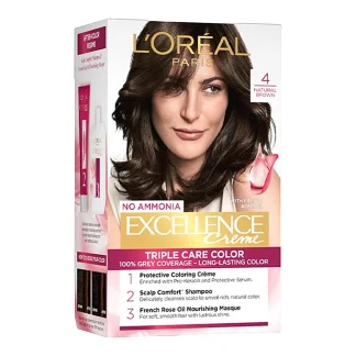 L’Oreal Excellence Creme 4 Natural Brown : 72 ml + 100 g
