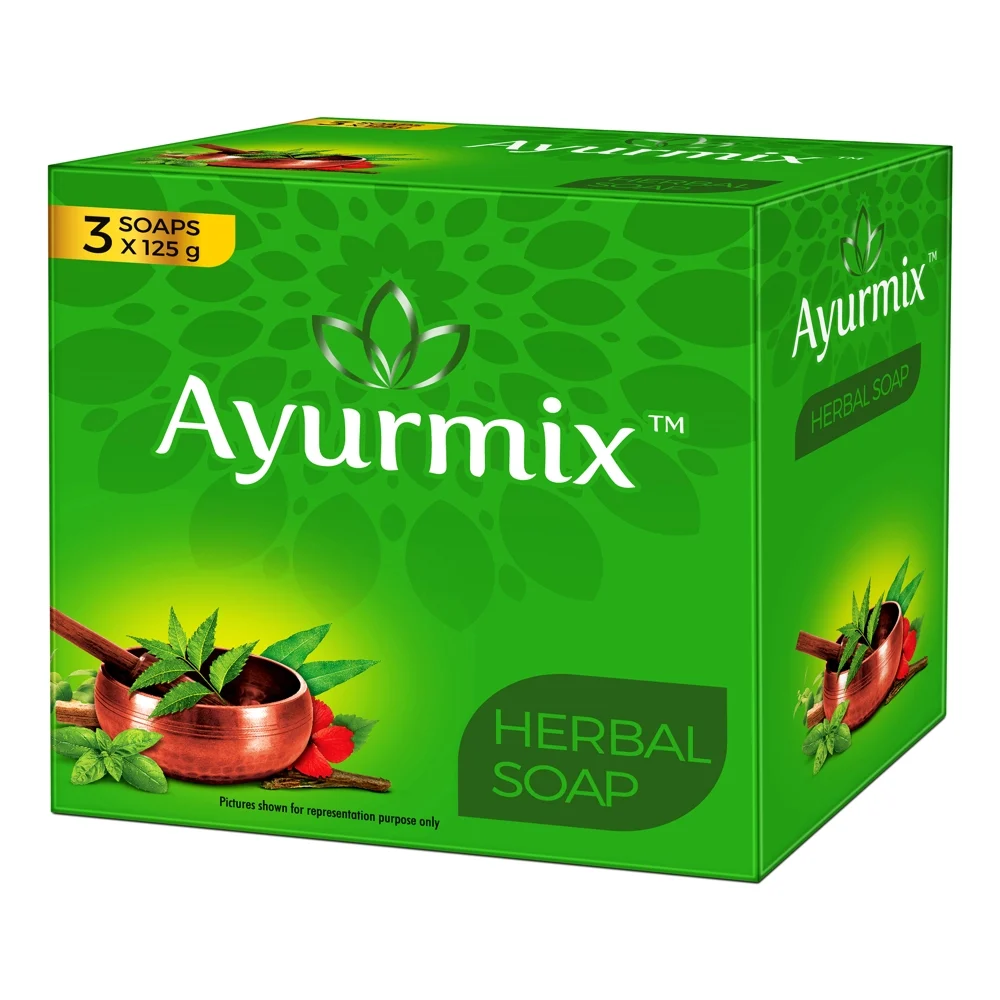 Ayurmix Herbal Soap : 3x125 g