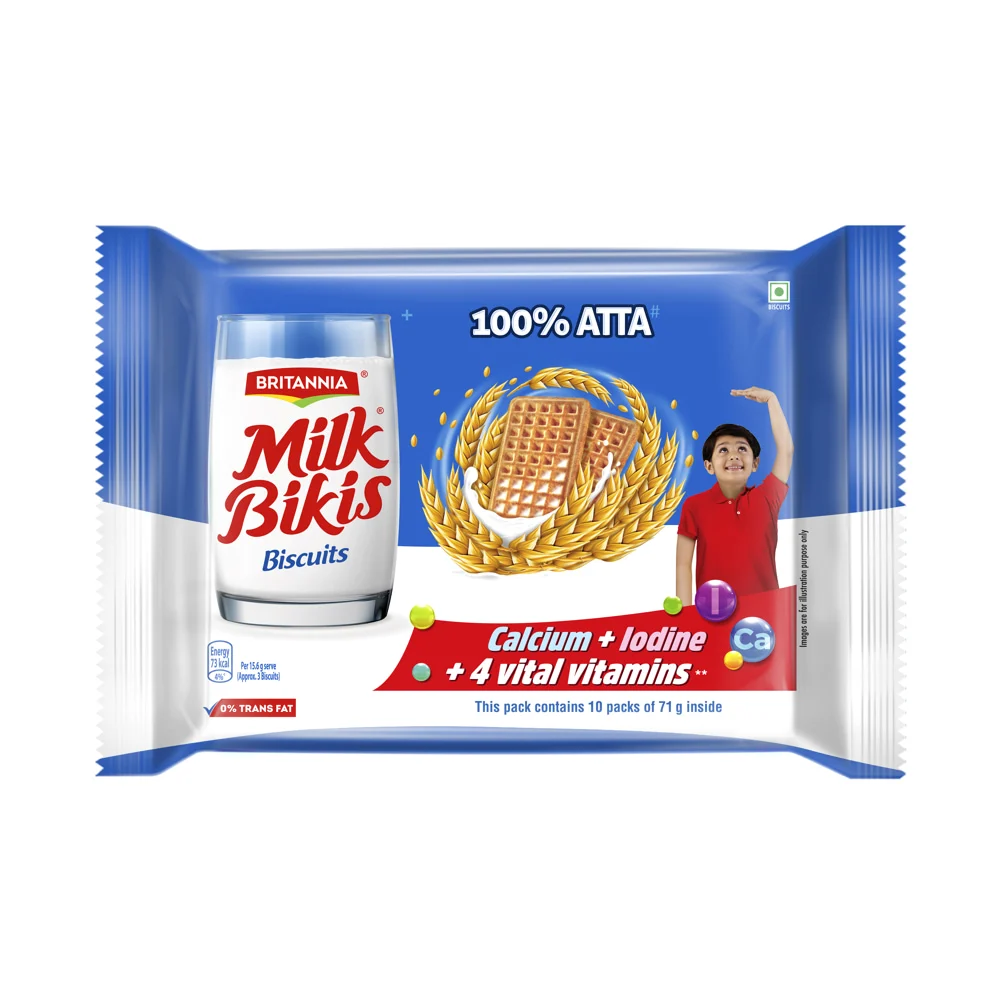 Britannia Milk Bikis Biscuits: 710 g
