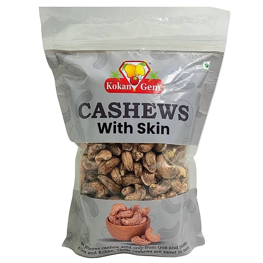 Kokan Gem Cashews With Skin: 500 g