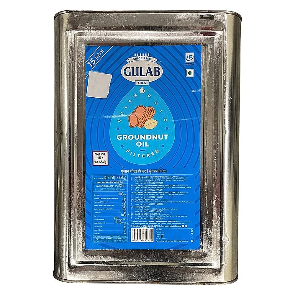Gulab Groundnut Oil Tin: 13 kg
