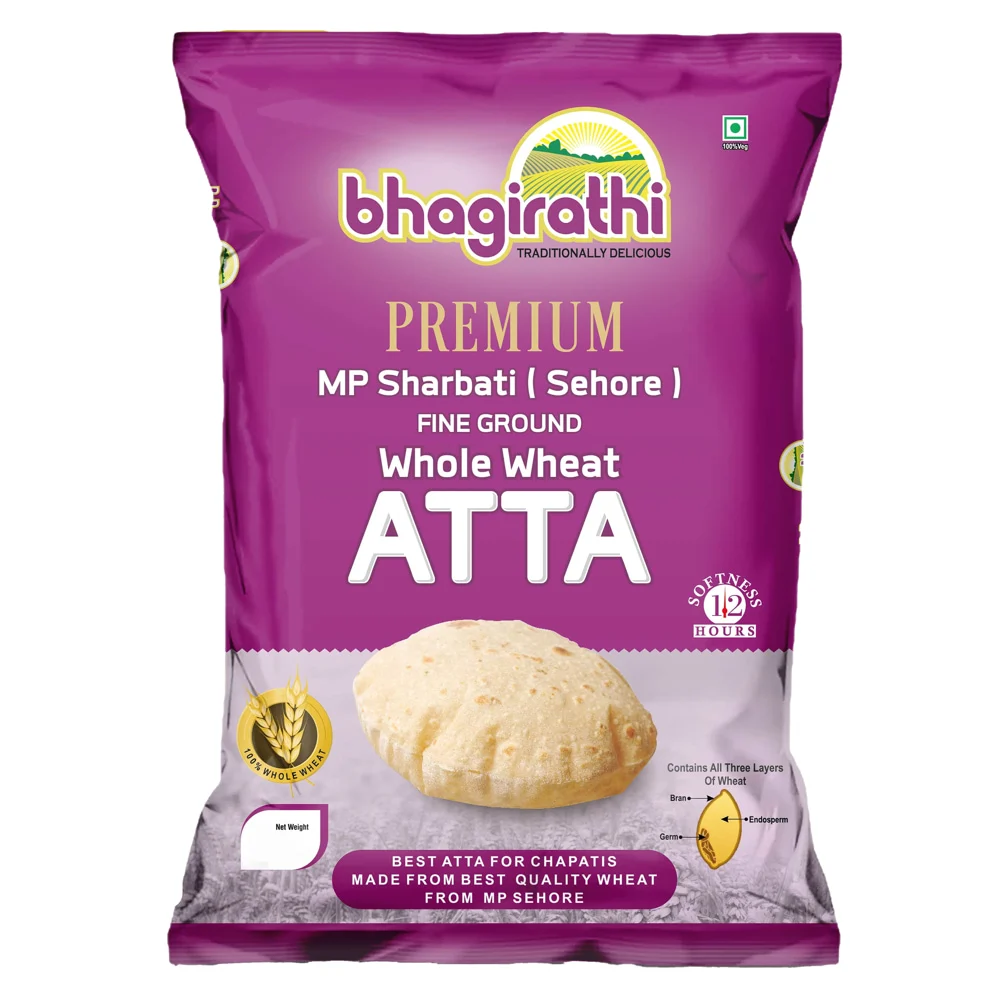 Bhagirathi Premium Mp Sharbati Wheat Atta: 1 kg