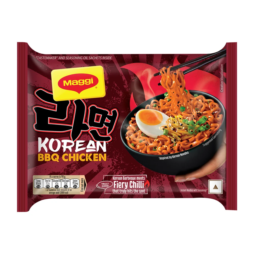 Maggi Korean BBQ Chicken Noodles: 90 g