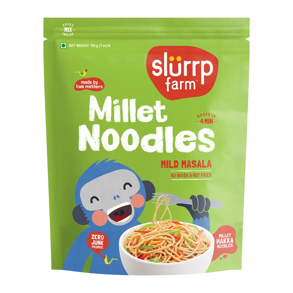 Slurrp Farm Little Millet Mild Masala Noodles: 192 g