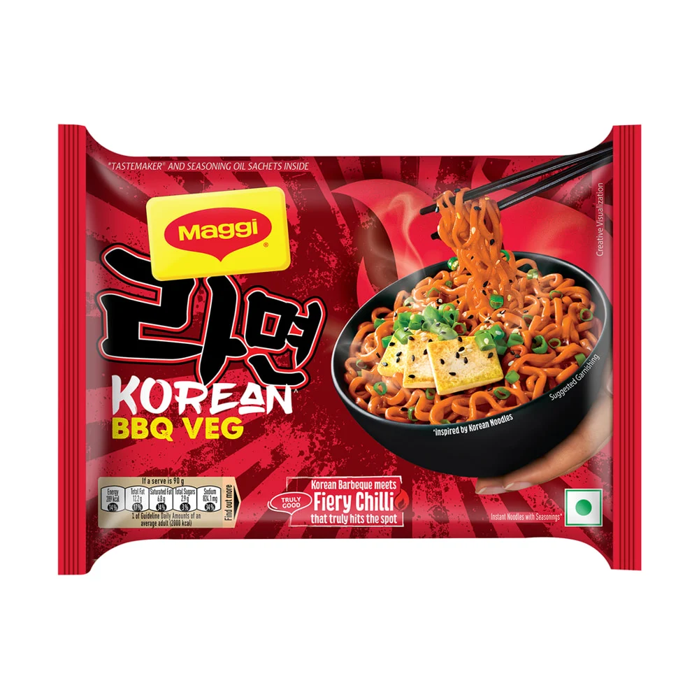 Maggi Korean BBQ Veg Noodles: 90 g