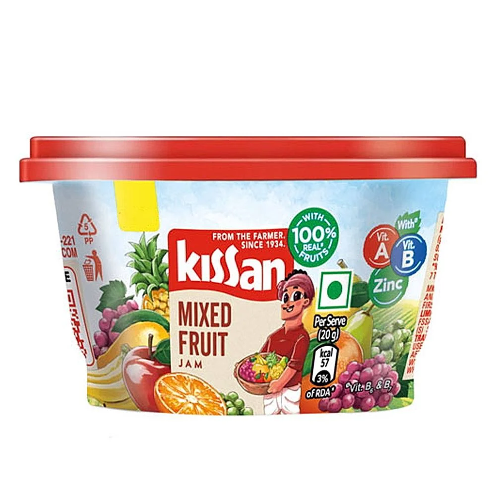Kissan Mix Fruit Jam: 90 g