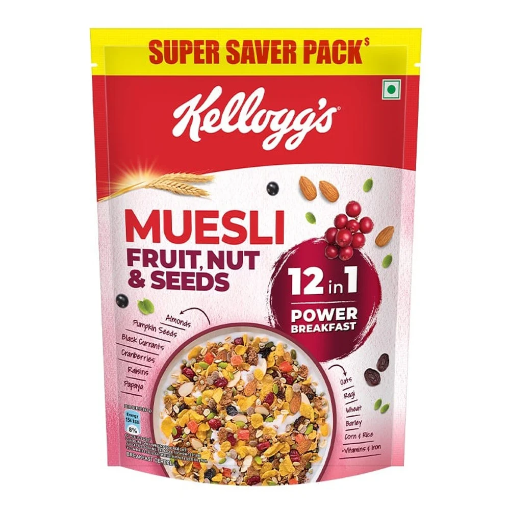 Kellogg's Muesli Fruit Nut & Seeds 12-In-1 Power Breakfast: 750 g