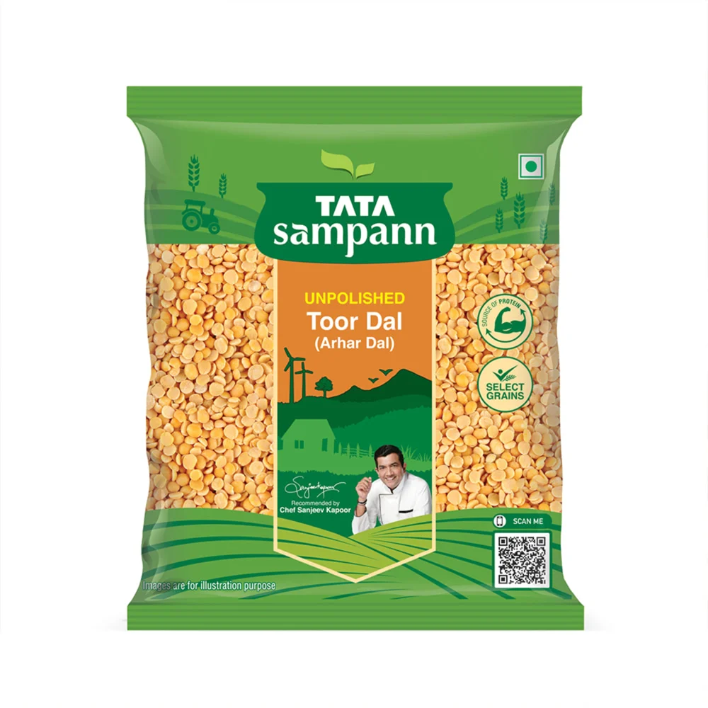 Tata Sampann Unpolished Toor Dal: 1 kg
