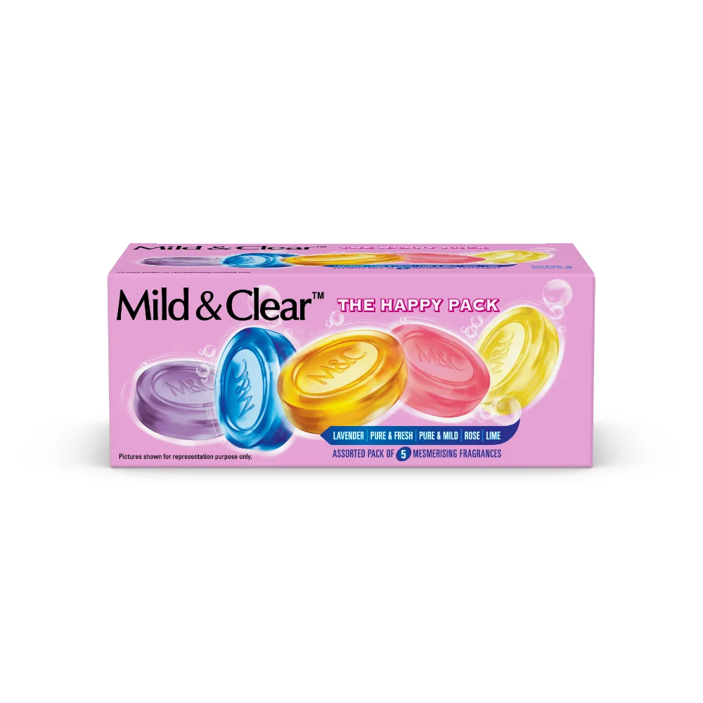 Mild & Clear The Happy Pack Bathing Bars: 5Ux125 g
