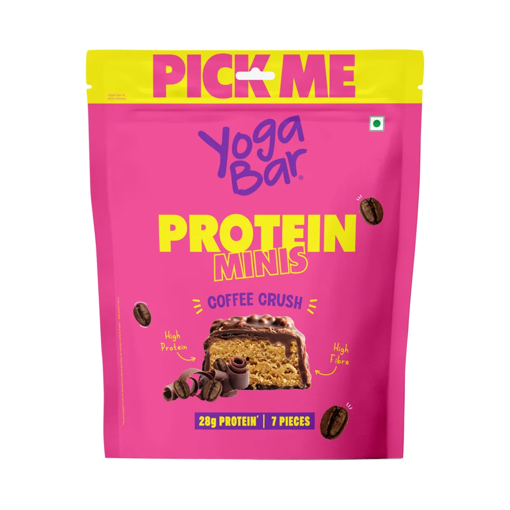 Yogabar Protein Minis Coffee Crush: 7x18 g