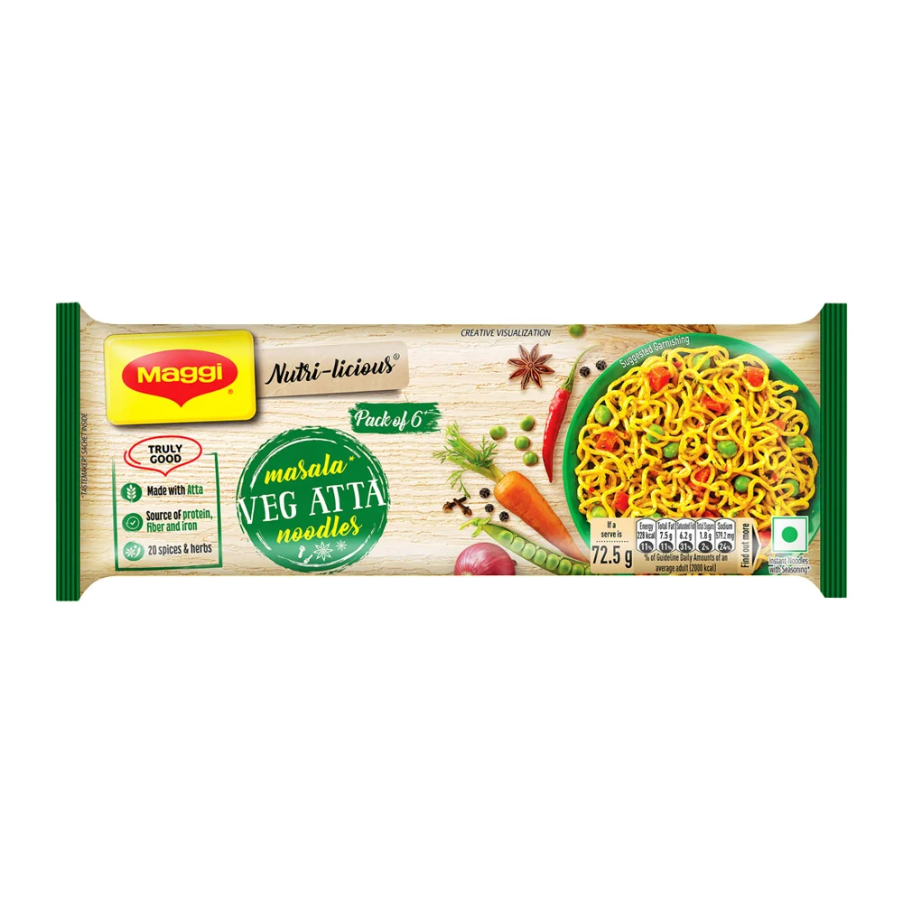Maggi Masala Veg Atta Noodles: 435 g